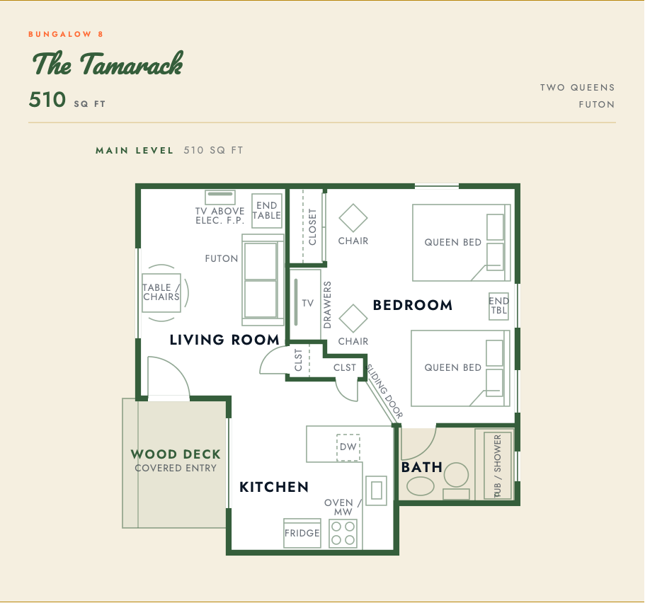 The Tamarack floor plan